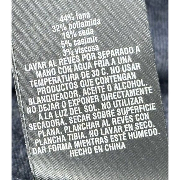 Ted Baker Mens Sweater Wool Cashmere Silk Blend V Neck Gray Size 6 US XL - Picture 13 of 15